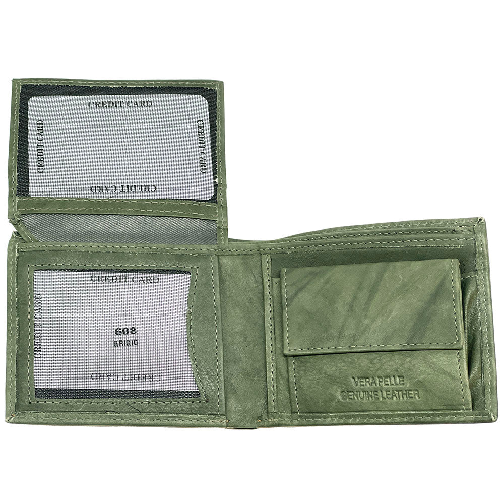 Aaron Cow Leather Wallet - Made In Italy