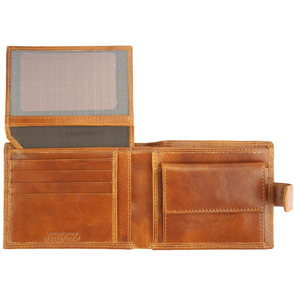 Martino V leather wallet - Made In Italy