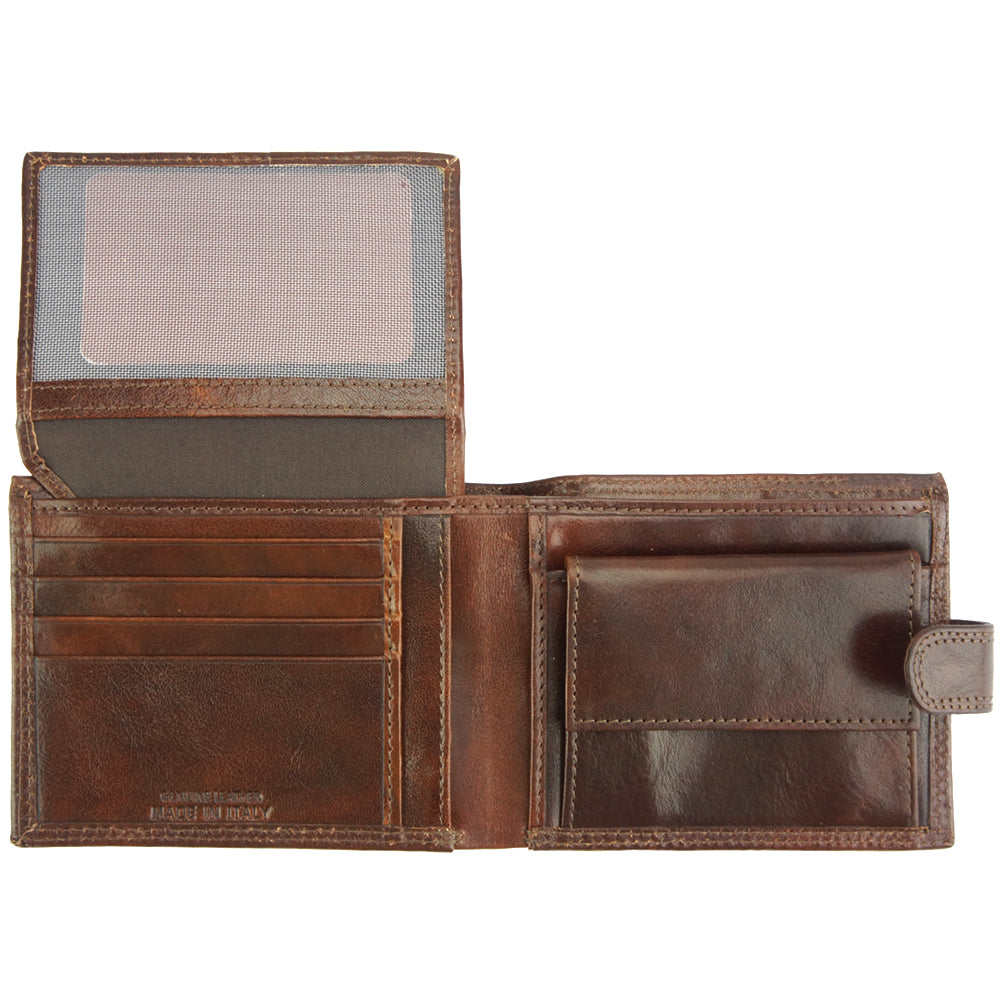 Martino V leather wallet - Made In Italy
