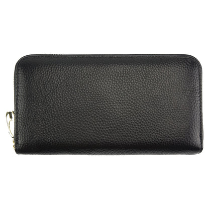 Zippy D Italian Leather Zipper Wallet - Made In Italy