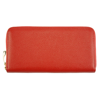Zippy D Italian Leather Zipper Wallet - Made In Italy