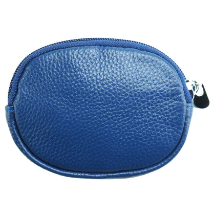 Aria Soft Cow Leather Coin Pouch with Zip - Made In Italy