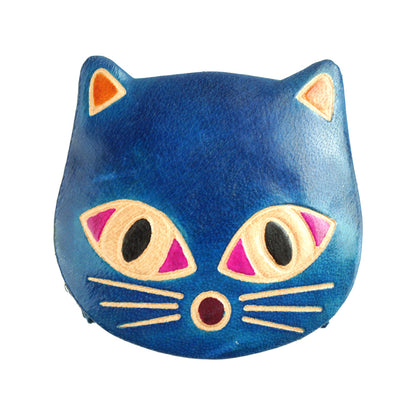 Cat Leather Coin Purse - Made In Italy