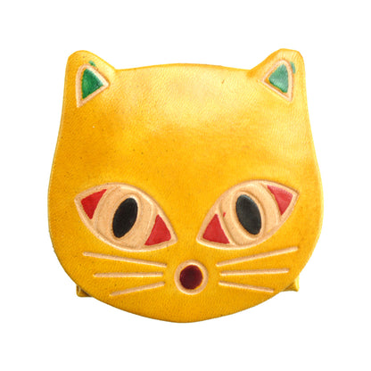 Cat Leather Coin Purse - Made In Italy