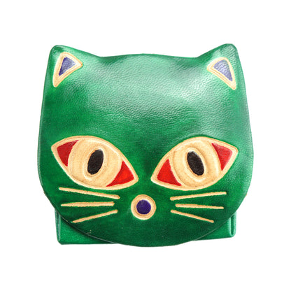 Cat Leather Coin Purse - Made In Italy