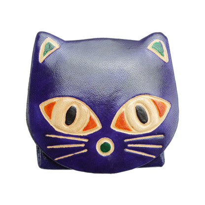 Cat Leather Coin Purse - Made In Italy