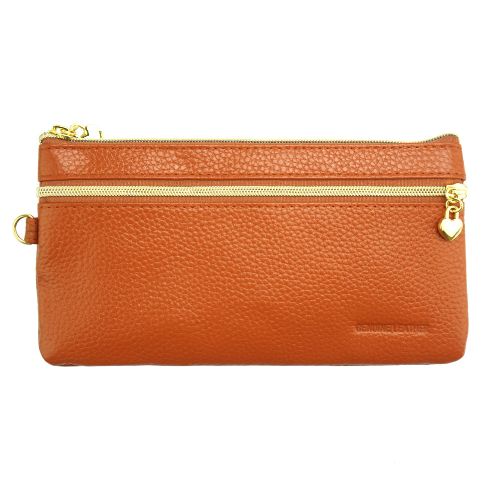 Anastasia D Leather Wallet - Made In Italy