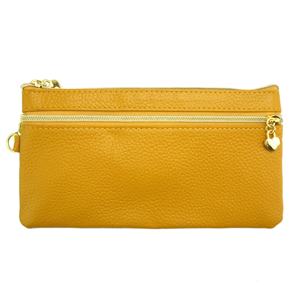 Anastasia D Leather Wallet - Made In Italy