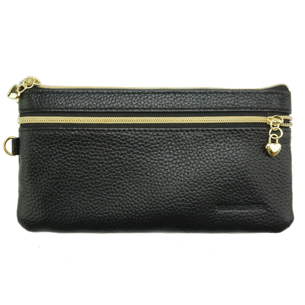 Anastasia D Leather Wallet - Made In Italy