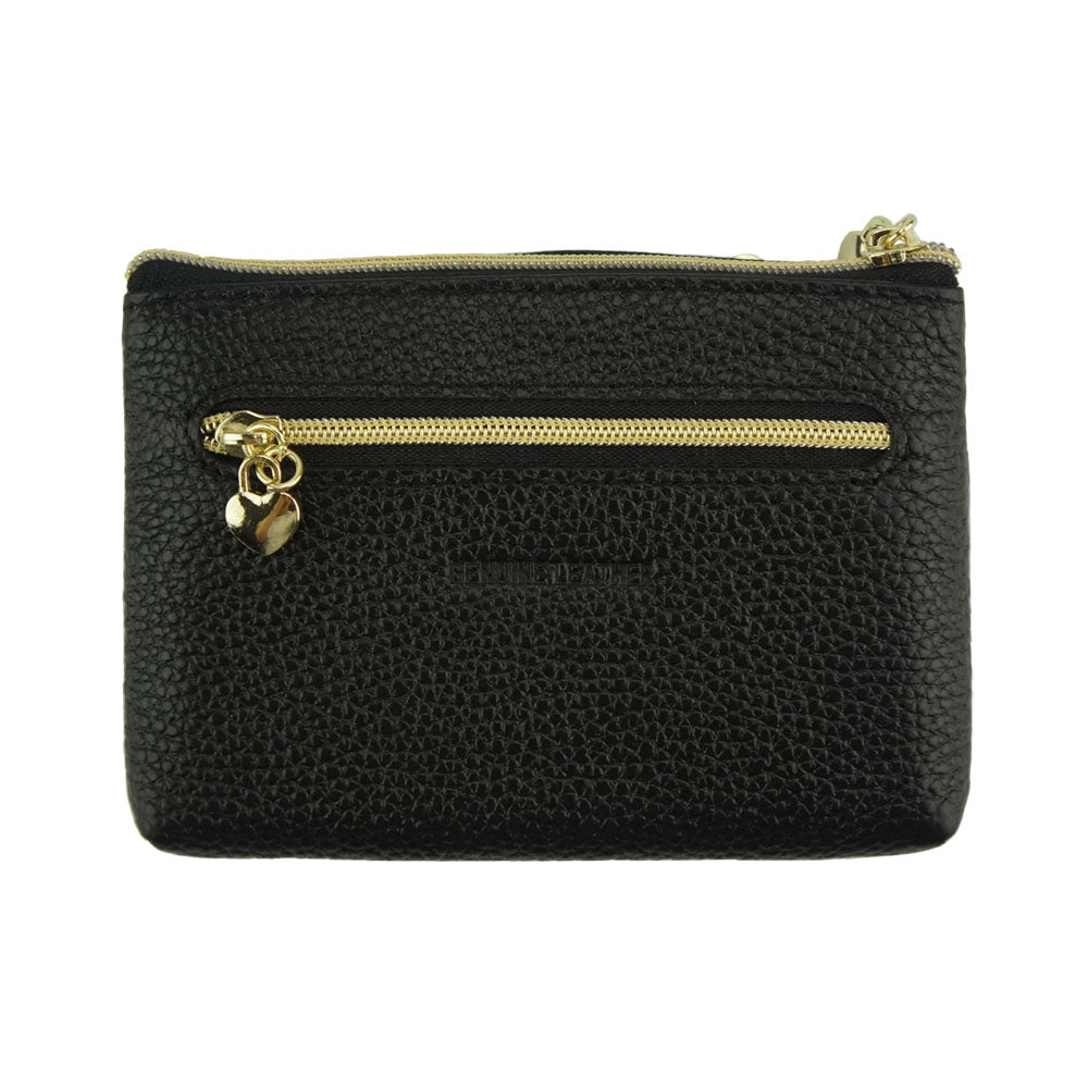 Soave Leather Coin Card Holder - Made In Italy