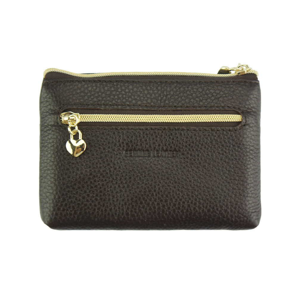 Soave Leather Coin Card Holder - Made In Italy
