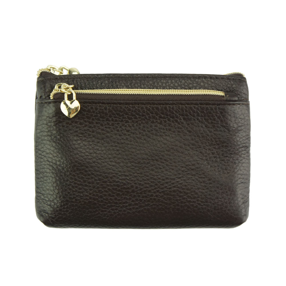 Soave Leather Coin Card Holder - Made In Italy