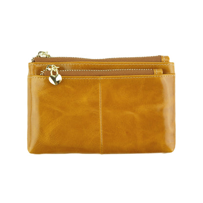Sarah Leather Coin &amp; Card Holder - Made In Italy