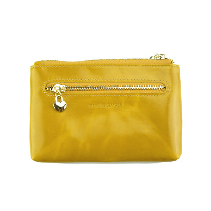 Sarah Leather Coin &amp; Card Holder - Made In Italy