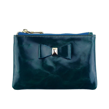 Jessica Leather Coin Card Holder - Made In Italy