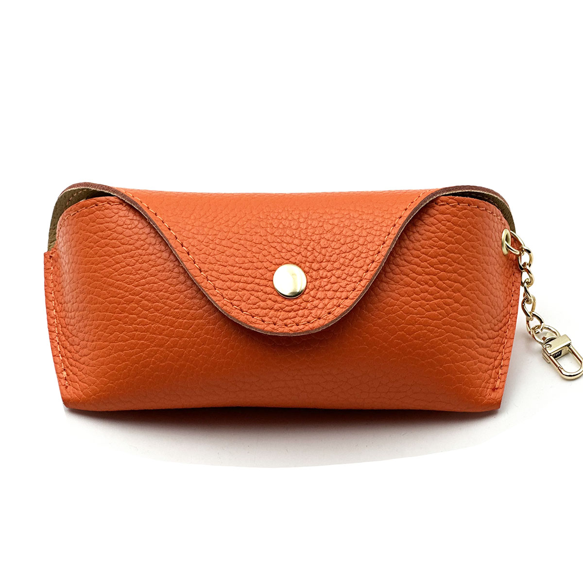 Lisetta Clip-On Leather Eyewear Case - Made In Italy