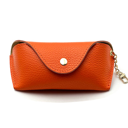 Lisetta Clip-On Leather Eyewear Case - Made In Italy