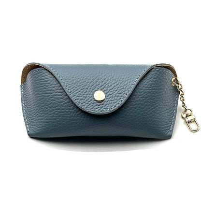 Lisetta Clip-On Leather Eyewear Case - Made In Italy