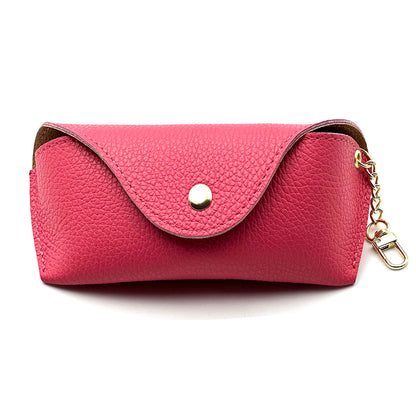 Lisetta Clip-On Leather Eyewear Case - Made In Italy
