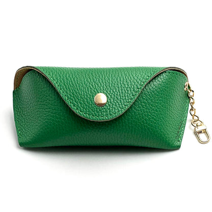 Lisetta Clip-On Leather Eyewear Case - Made In Italy