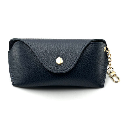 Lisetta Clip-On Leather Eyewear Case - Made In Italy