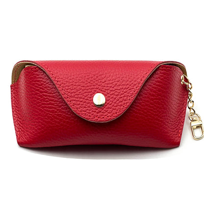 Lisetta Clip-On Leather Eyewear Case - Made In Italy