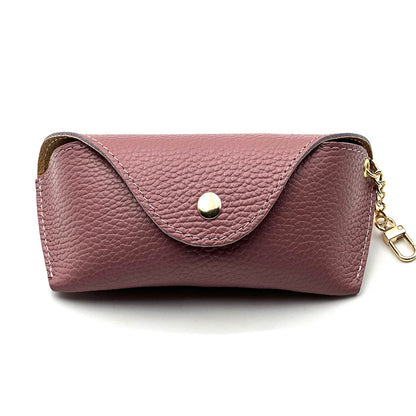 Lisetta Clip-On Leather Eyewear Case - Made In Italy