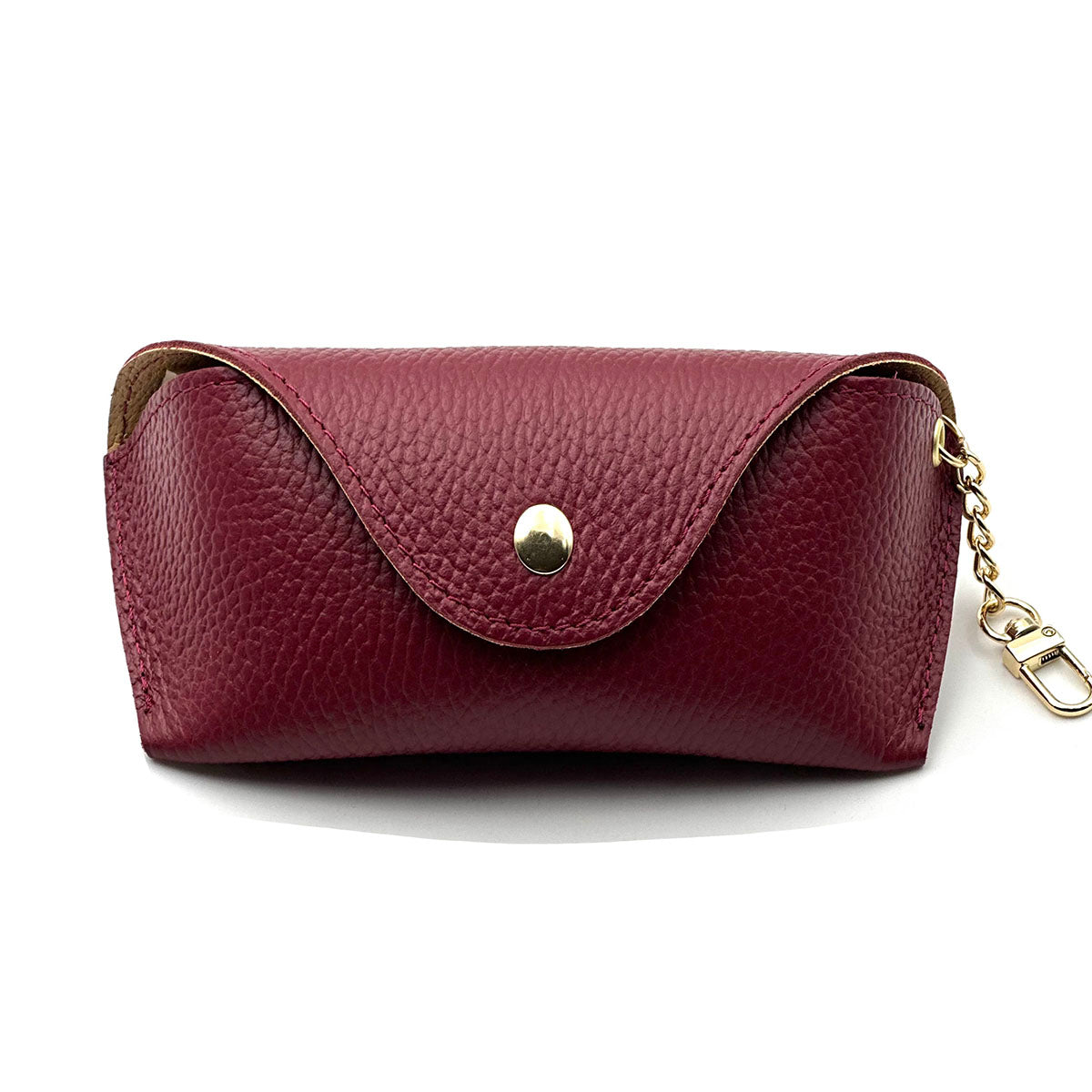 Lisetta Clip-On Leather Eyewear Case - Made In Italy