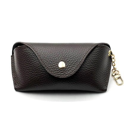 Lisetta Clip-On Leather Eyewear Case - Made In Italy
