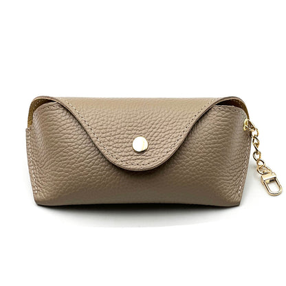 Lisetta Clip-On Leather Eyewear Case - Made In Italy