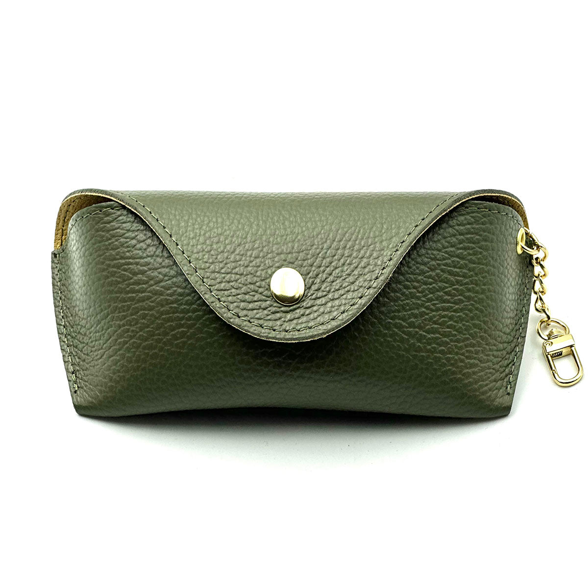 Lisetta Clip-On Leather Eyewear Case - Made In Italy