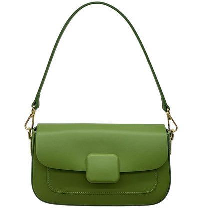 Serelia Cow Leather Shoulder and Crossbody Bag - Made In Italy