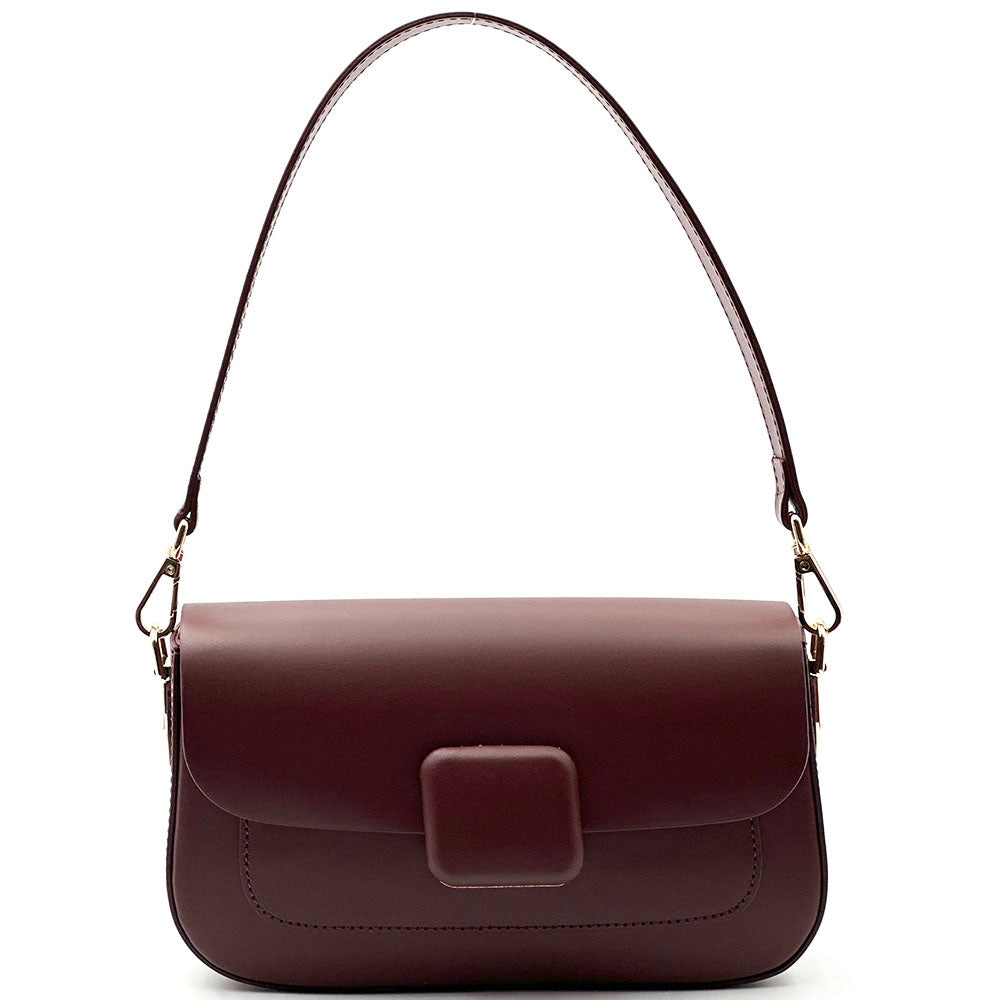 Serelia Cow Leather Shoulder and Crossbody Bag - Made In Italy