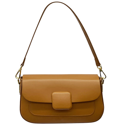 Serelia Cow Leather Shoulder and Crossbody Bag - Made In Italy