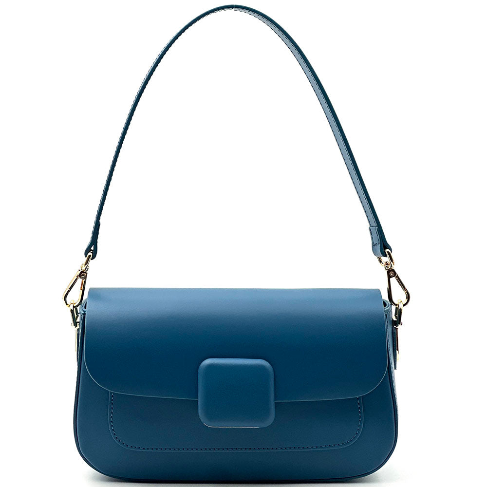 Serelia Cow Leather Shoulder and Crossbody Bag - Made In Italy