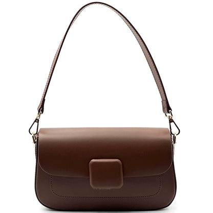 Serelia Cow Leather Shoulder and Crossbody Bag - Made In Italy