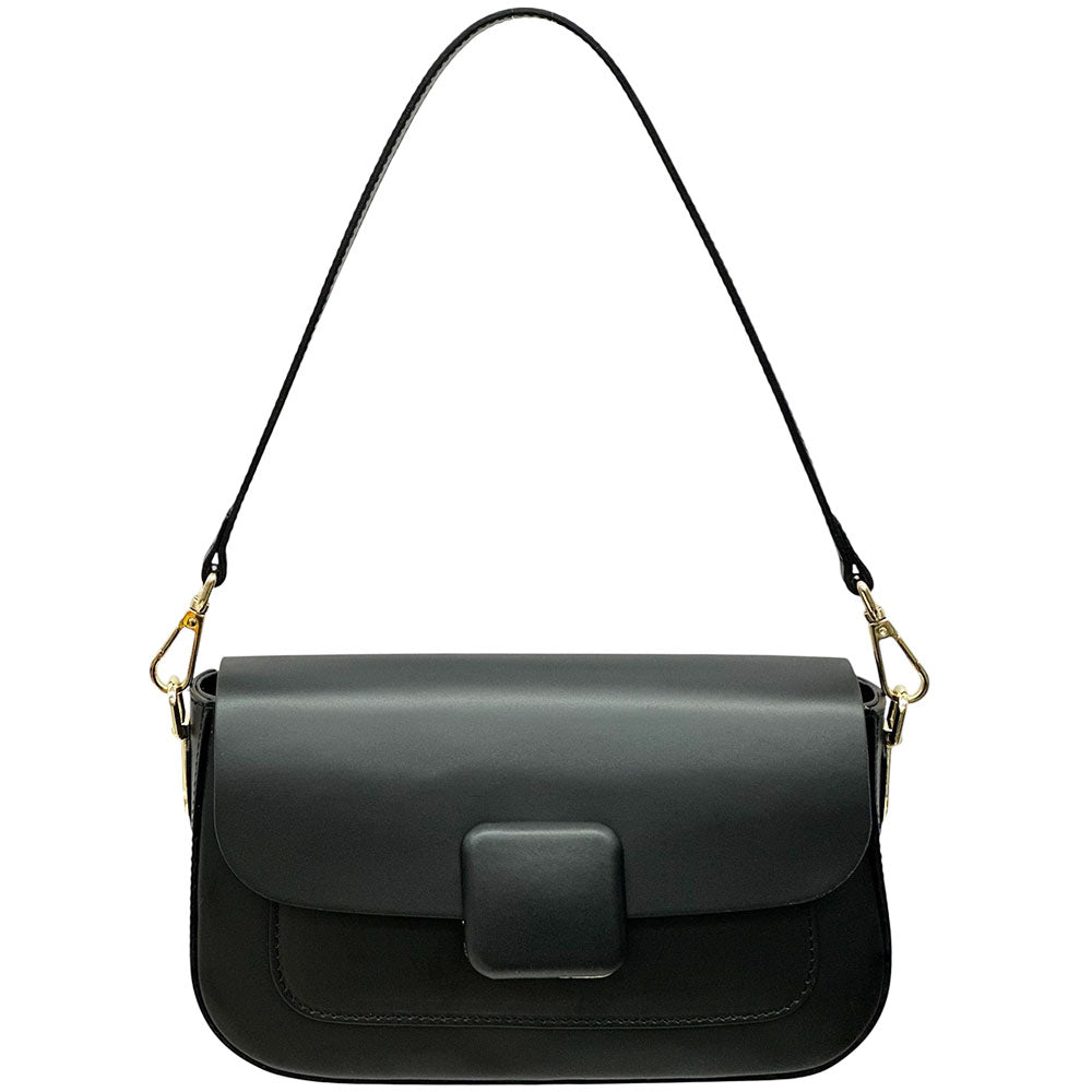 Serelia Cow Leather Shoulder and Crossbody Bag - Made In Italy