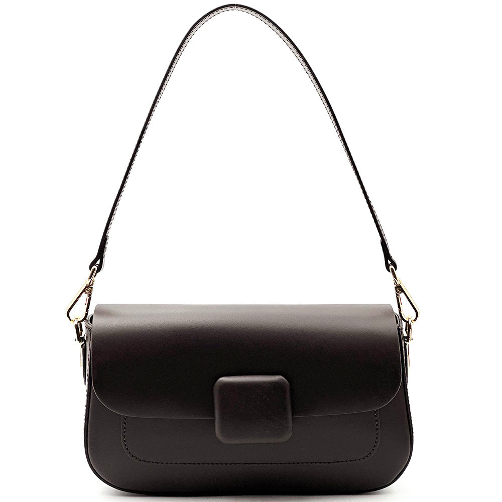Serelia Cow Leather Shoulder and Crossbody Bag - Made In Italy