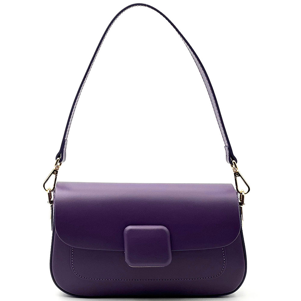 Serelia Cow Leather Shoulder and Crossbody Bag - Made In Italy