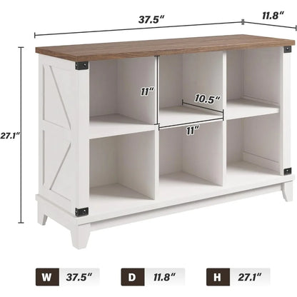 6 Cube Storage Organizer, Bookshelf with Storage, White Cube Storage Organizer, Cube Storage Shelf for Bedroom