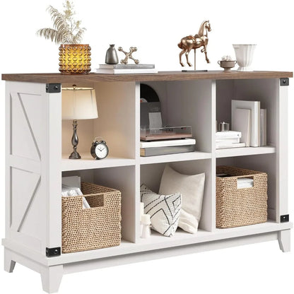 6 Cube Storage Organizer, Bookshelf with Storage, White Cube Storage Organizer, Cube Storage Shelf for Bedroom