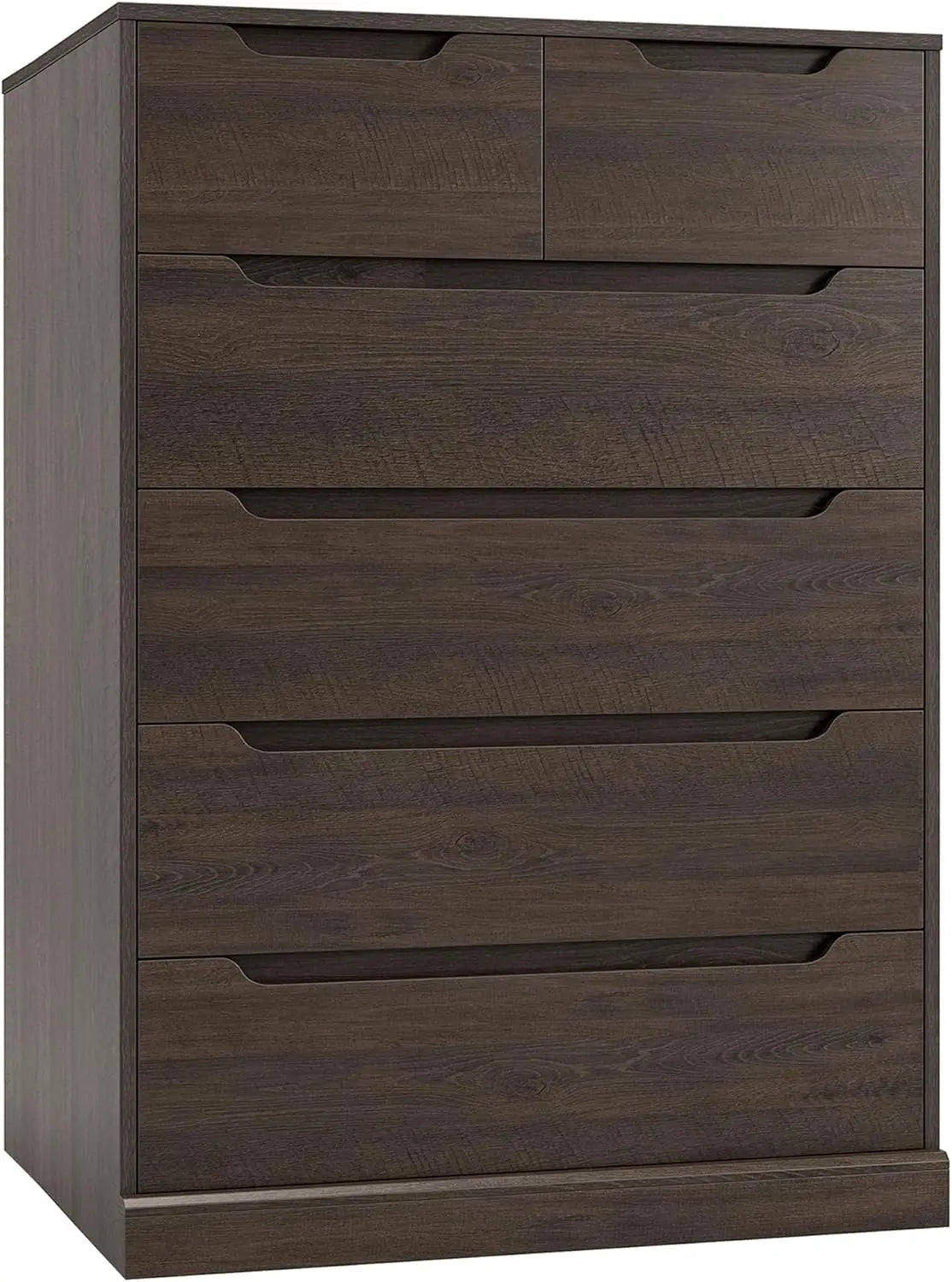 Modern 6 Drawer Dresser for Bedroom, Tall Chest of Drawers with Storage, Large Wood Storage Chest Organizers
