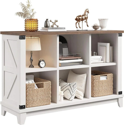6 Cube Storage Organizer, Bookshelf with Storage, White Cube Storage Organizer, Cube Storage Shelf for Bedroom