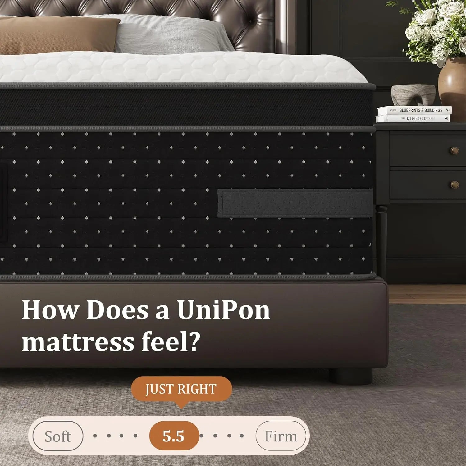 Queen Mattress Plush, 12 Inch Hybrid Mattresses with Extra Lumbar &amp; Shoulder Support, Motion-Isolation Bed in a Box for Pain