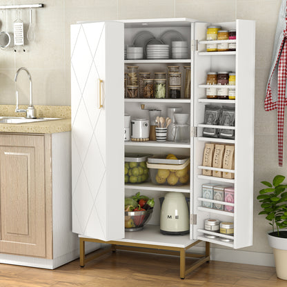 51&quot; Office Cabinet with Adjustable Shelves, Office Organization Storage Cabinet