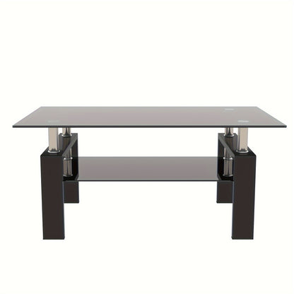[Modern Glass Coffee Table]  Living Room Furniture, Clear Coffee Table,