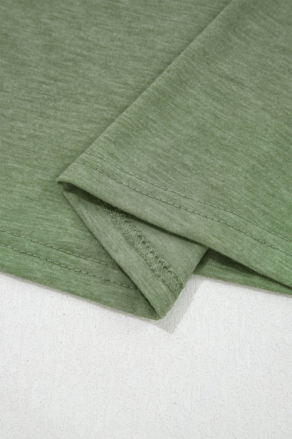Grass Green Solid Color Lace Detail V Neck Sleeveless Shift Mini Dress