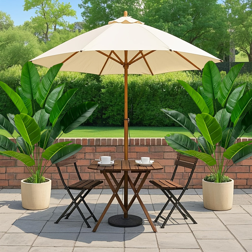 2pcs Realistic Artificial Banana Plants, Outdoor Artificial Green Plant with 24 Large Leaves, Suitable for Indoor/Outdoor Decoration