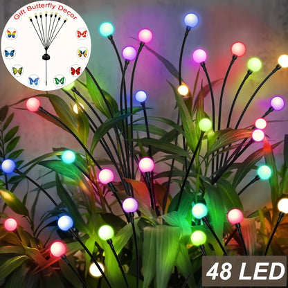6-Pack 48 LED Solar Garden Lights, Solar Swaying Light
