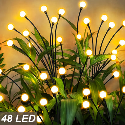 6-Pack 48 LED Solar Garden Lights, Solar Swaying Light